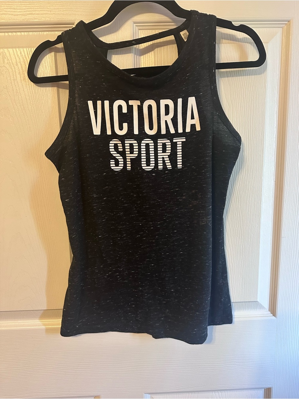 Victoria's Secret Sport Black Heathered Tank Top